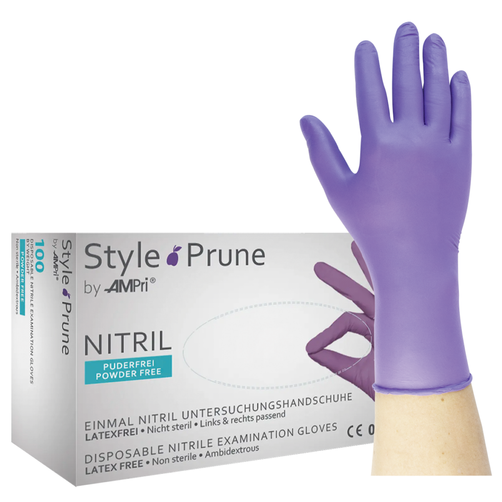 Style Prune - Nitrilhandschuhe violett, puderfrei, 100 Stück