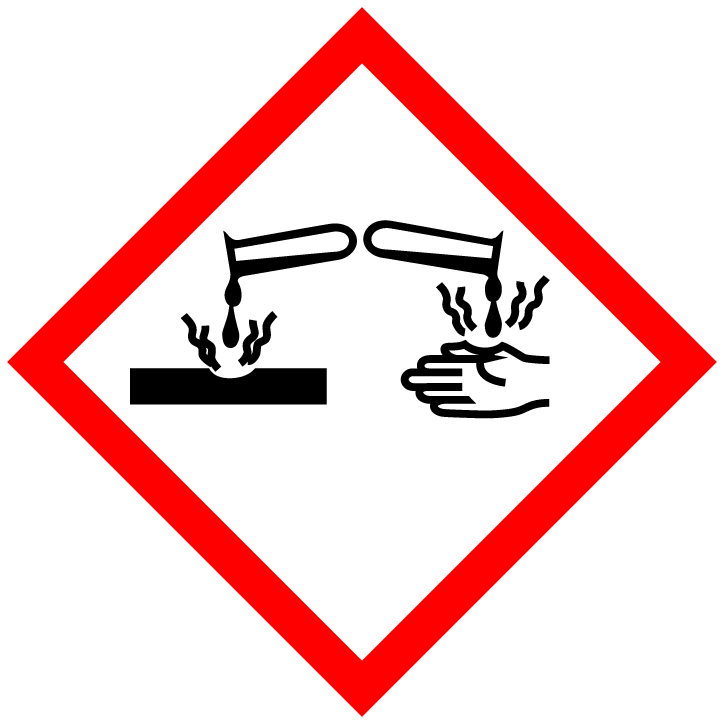 Gefahrensymbol GHS05 Ätzwirkung