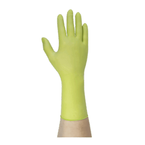 Monoart Cedro (Grün) - Restposten - Latexhandschuhe, puderfrei, L, 100 Stück