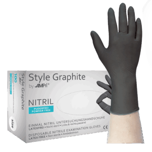 Style Graphite - Nitrilhandschuhe anthrazit, puderfrei, 100 Stück