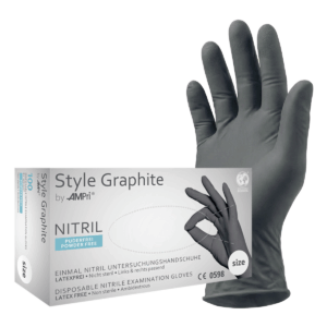 Style Graphite - Nitrilhandschuhe anthrazit, puderfrei, 100 Stück