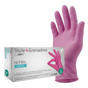 Style Grenadine - Nitrilhandschuhe magenta, puderfrei, 100 Stück