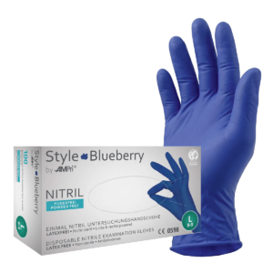 Style Blueberry - Nitrilhandschuhe dunkelblau, puderfrei, 100 Stück