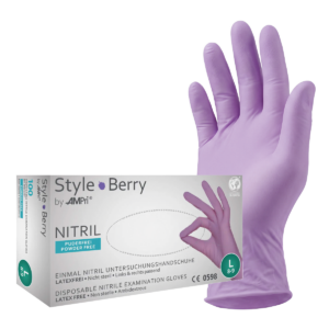Style Berry - Nitrilhandschuhe lila, puderfrei, 100 Stück