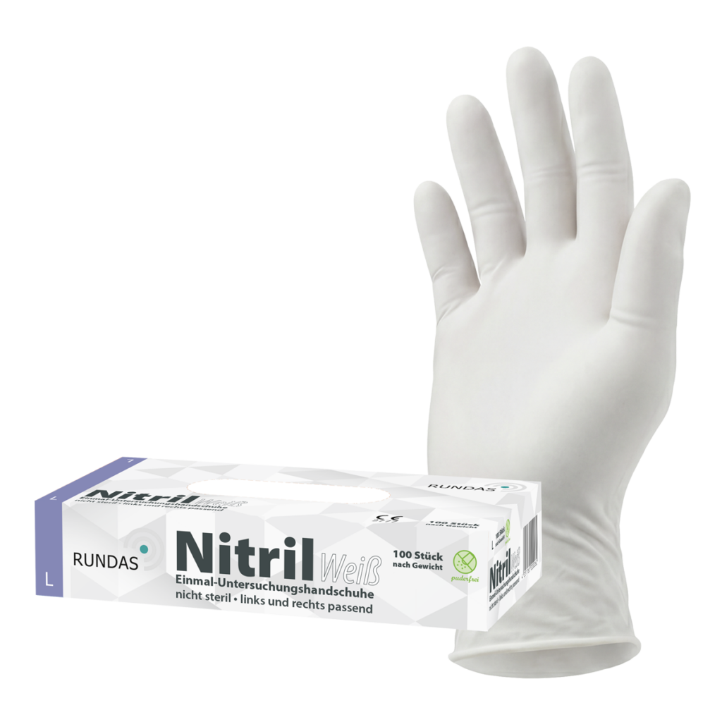 RUNDAS Nitril - Nitrilhandschuhe, puderfrei, 100 Stück