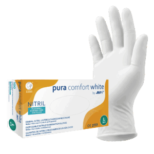 pura comfort white - Nitrilhandschuhe, puderfrei, 100 Stück