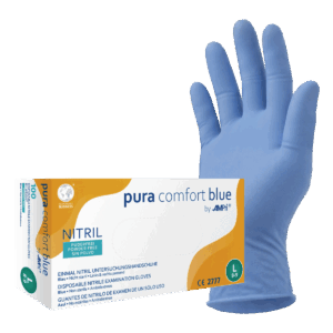 pura comfort blue - Nitrilhandschuhe, puderfrei, 100 Stück