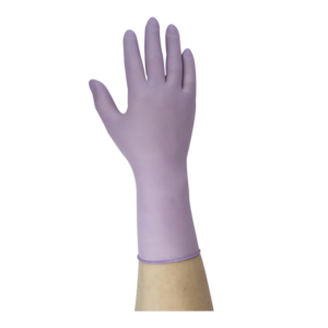 Monoart Lila - Restposten - Latexhandschuhe, puderfrei, L, 100 Stück