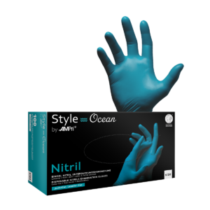Style Ocean - Nitrilhandschuhe petrol, puderfrei, 100 Stück